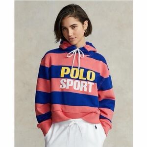 Polo Sport Striped Hoodie- medium ((sold out))